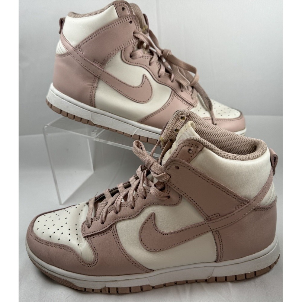 Nike Dunk High Pink Maeve Oxford Retro Womens Size 8.5 Shoes DD1869-003 Skate Hi